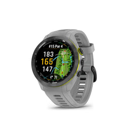 GARMIN Approach S70, 42 MM, Black Ceramic Bezel with Powder Grey Silicone Band Watch