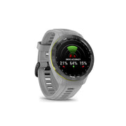 GARMIN Approach S70, 42 MM, Black Ceramic Bezel with Powder Grey Silicone Band Watch