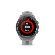 GARMIN Approach S70, 42 MM, Black Ceramic Bezel with Powder Grey Silicone Band Watch