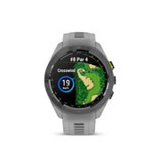 GARMIN Approach S70, 42 MM, Black Ceramic Bezel with Powder Grey Silicone Band Watch