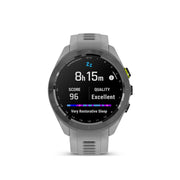 GARMIN Approach S70, 42 MM, Black Ceramic Bezel with Powder Grey Silicone Band Watch