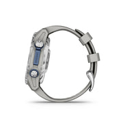 GARMIN Descent MK3 43MM, Stainless Steel with Fog Grey Silicone Band Watch