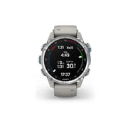 GARMIN Descent MK3 43MM, Stainless Steel with Fog Grey Silicone Band Watch