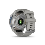 GARMIN Descent MK3 43MM, Stainless Steel with Fog Grey Silicone Band Watch