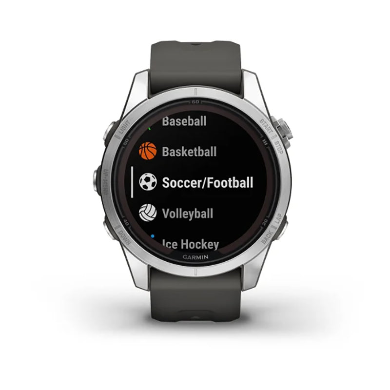 GARMIN Fenix® 7S Pro Solar Edition Silver with Graphite Band