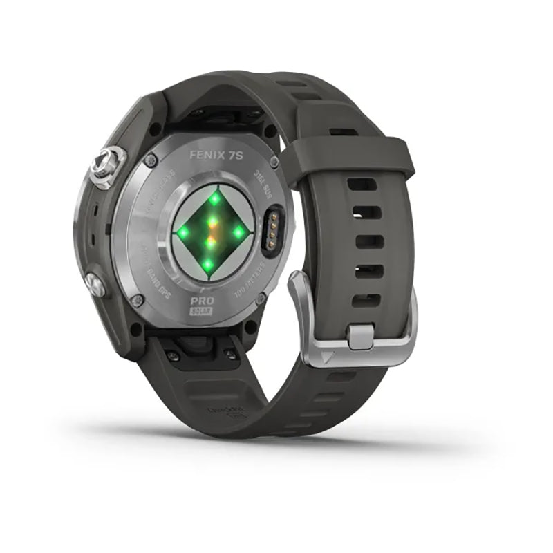 GARMIN Fenix® 7S Pro Solar Edition Silver with Graphite Band