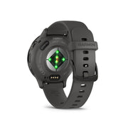 GARMIN Venu® 3S Slate Stainless Steel Bezel with Pebble Grey Case and Silicone Band