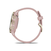 GARMIN Venu® 3S Soft Gold Stainless Steel Bezel with Dust Rose Case and Silicone Band