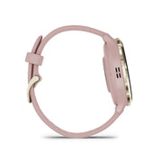 GARMIN Venu® 3S Soft Gold Stainless Steel Bezel with Dust Rose Case and Silicone Band
