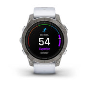 GARMIN Epix™ Pro (Gen 2) Sapphire Edition Titanium with Whitestone Band