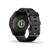 GARMIN Epix™ Pro (Gen 2) Sapphire Edition Carbon Grey DLC Titanium with Black Leather Band