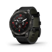 GARMIN Epix™ Pro (Gen 2) Sapphire Edition Carbon Grey DLC Titanium with Black Leather Band