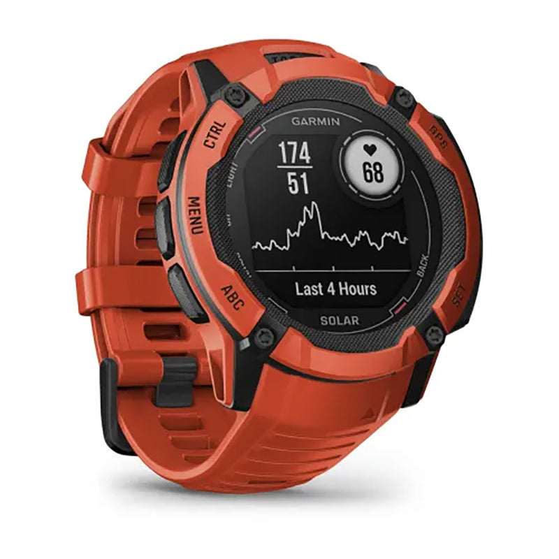 GARMIN Instinct® 2X Solar Standard Edition Watch Flame Red