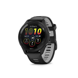 GARMIN Forerunner 265 Black Bezel and Case with Black/Powder Gray Silicone Band