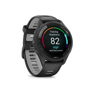 GARMIN Forerunner 265 Black Bezel and Case with Black/Powder Gray Silicone Band