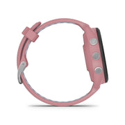 GARMIN Forerunner® 265S Black Bezel with Light Pink Case and Light Pink/Powder Grey Silicone Band