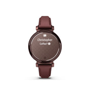GARMIN Lily 2 Classic Dark Bronze with Mulberry Leather Band