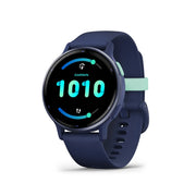 GARMIN Vivoactive® 5 Metallic Navy Aluminium Bezel with Navy Case and Silicone Band