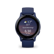 GARMIN Vivoactive® 5 Metallic Navy Aluminium Bezel with Navy Case and Silicone Band
