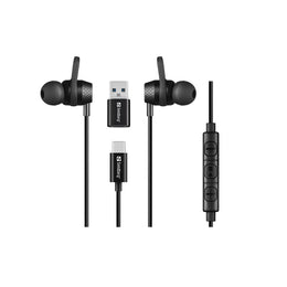Sandberg USB-C/A In-Earset with Line-Mic