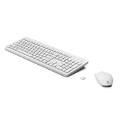 HP 230 Wireless Keyboard and Mouse Combo - White