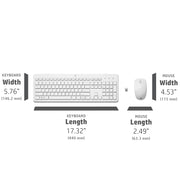 HP 230 Wireless Keyboard and Mouse Combo - White