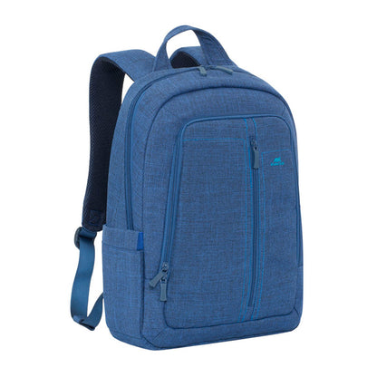 RivaCase 7560 Blue Laptop Canvas Backpack 15.6"
