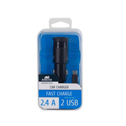 RivaCase RivaPower VA4222 Car Charger (2 USB /2.4 A), with Micro USB Data Cable
