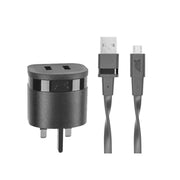 RivaCase RivaPower VA4423 Wall Charger UK Plug (2 USB /3.4 A), with Micro USB Cable