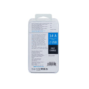 RivaCase RivaPower VA4423 Wall Charger UK Plug (2 USB /3.4 A), with Micro USB Cable