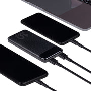 RivaCase QC/PD 20W LCD 10,000mAh Portable Battery Black