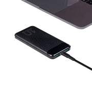RivaCase QC/PD 20W LCD 10,000mAh Portable Battery Black