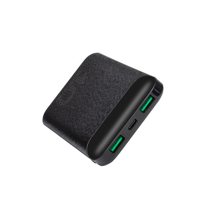 RivaCase QC/PD 20W LCD 10000mAh Portable Battery Black