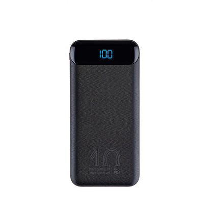 RivaCase QC/PD 20W LCD 10000mAh Portable Battery Black