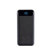RivaCase QC/PD 20W LCD 10,000mAh Portable Battery Black