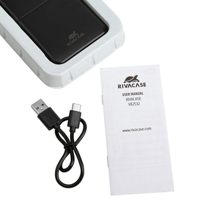 RivaCase EU QC/PD Portable Battery 10000 mAh Black