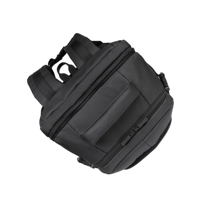 RivaCase 8465 Black Coated ECO Travel Laptop Backpack 17.3”