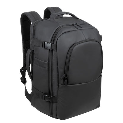 RivaCase 8465 Black Coated ECO Travel Laptop Backpack 17.3”