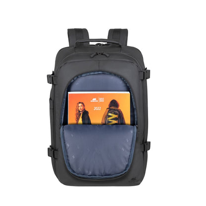 RivaCase 8465 Black Coated ECO Travel Laptop Backpack 17.3”