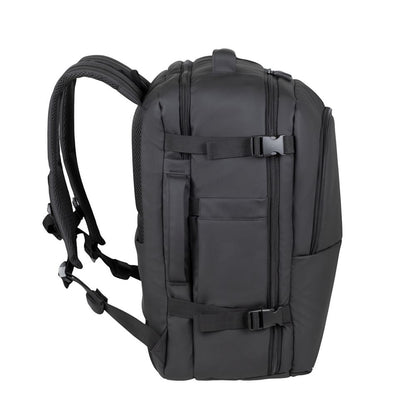 RivaCase 8465 Black Coated ECO Travel Laptop Backpack 17.3”