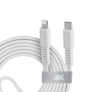 RivaCase PS6007 WT12 ENG Type-C / Lightning Cable, 1,2m White