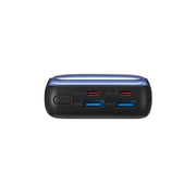 RivaCase VA1075 20000mAh, Black EU, QC/PD 45W Portable Battery with LCD For Laptops (Powerbank)