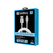 Sandberg MicroUSB Reversible Cable 1m
