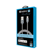 Sandberg Excellence Lightning 1m Grey