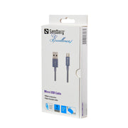 Sandberg Excellence MicroUSB Cable 1m Grey