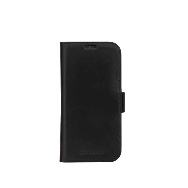 dbramante1928 Copenhagen Wallet Folio Full Grain Leather Case For iPhone 15 Pro Black