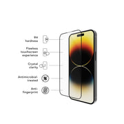 dbramante1928 Eco Shield Screen Protector for iPhone 14 Pro Max - Black Edge