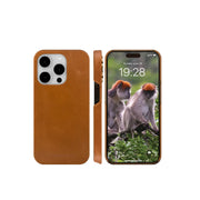 dbramante1928 Lynge Wallet Folio Full Grain Leather Tan Case For iPhone 15 Pro