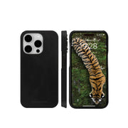 dbramante1928 Lynge Wallet Folio Full Grain Leather Black Case For iPhone 15 Pro Max