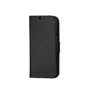 dbramante1928 Lynge Wallet Folio Full Grain Leather Black Case For iPhone 15 Pro Max